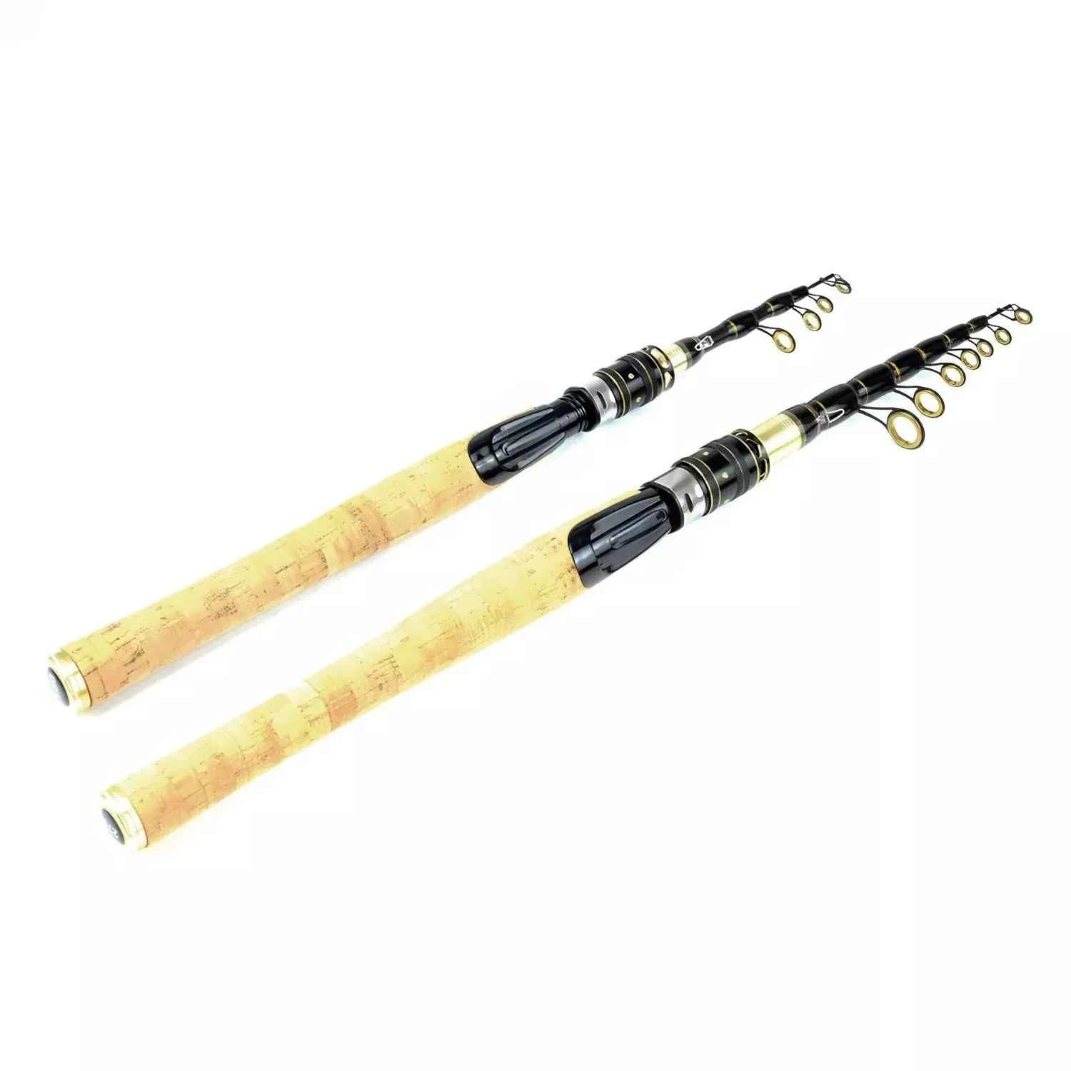 Telescopic High End Fishing Rod - Portable Fishing Pocket Rod for Spin Fishing, Deep Sea & Freshwater Fish Casting