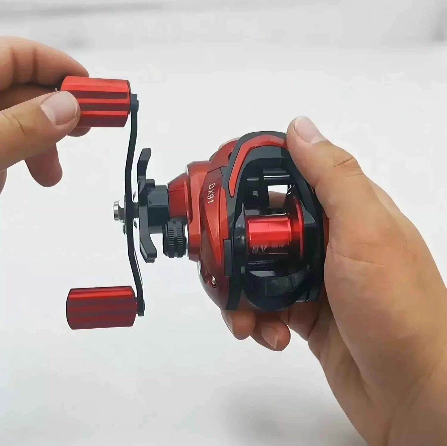 Dual Brake Baitcast Reel - Salt Water Fishing Reel with Anti-Backlash, Lightweight Metal Body for Fresh & Saltwater Angling