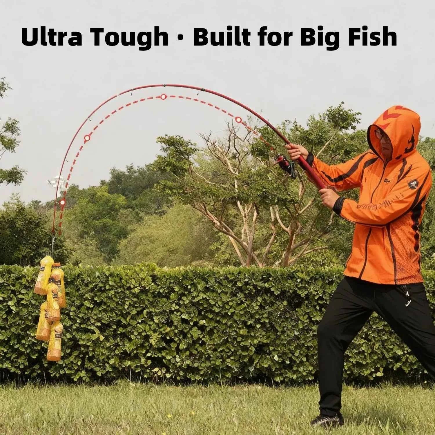 High-Carbon Portable Telescoping Rod and Reel Combo – Spinning Fishing Rods and Reels for Surf, Boat & All-Water Angling