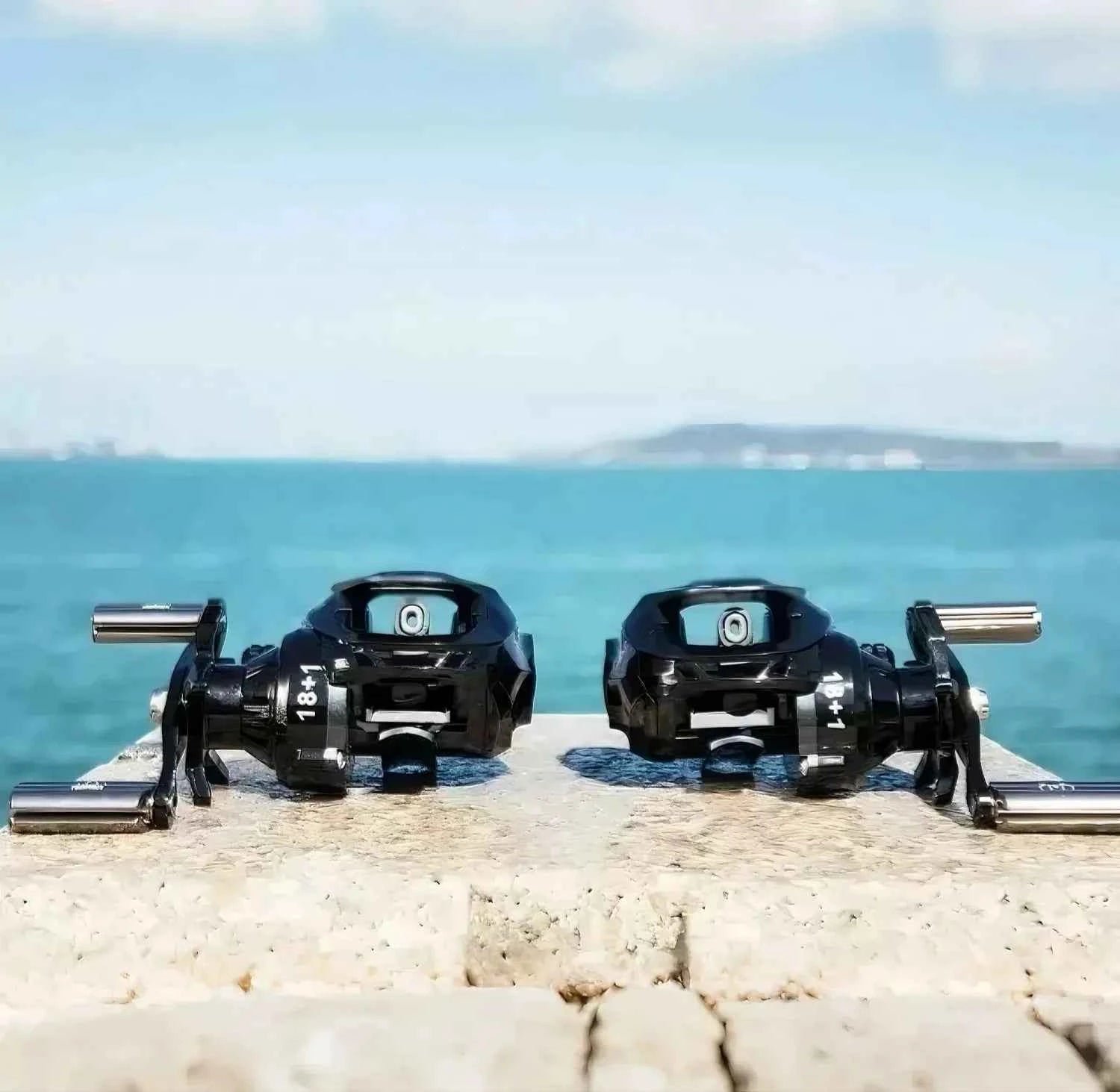 Dual Brake Baitcast Reel - Salt Water Fishing Reel with Anti-Backlash, Lightweight Metal Body for Fresh & Saltwater Angling