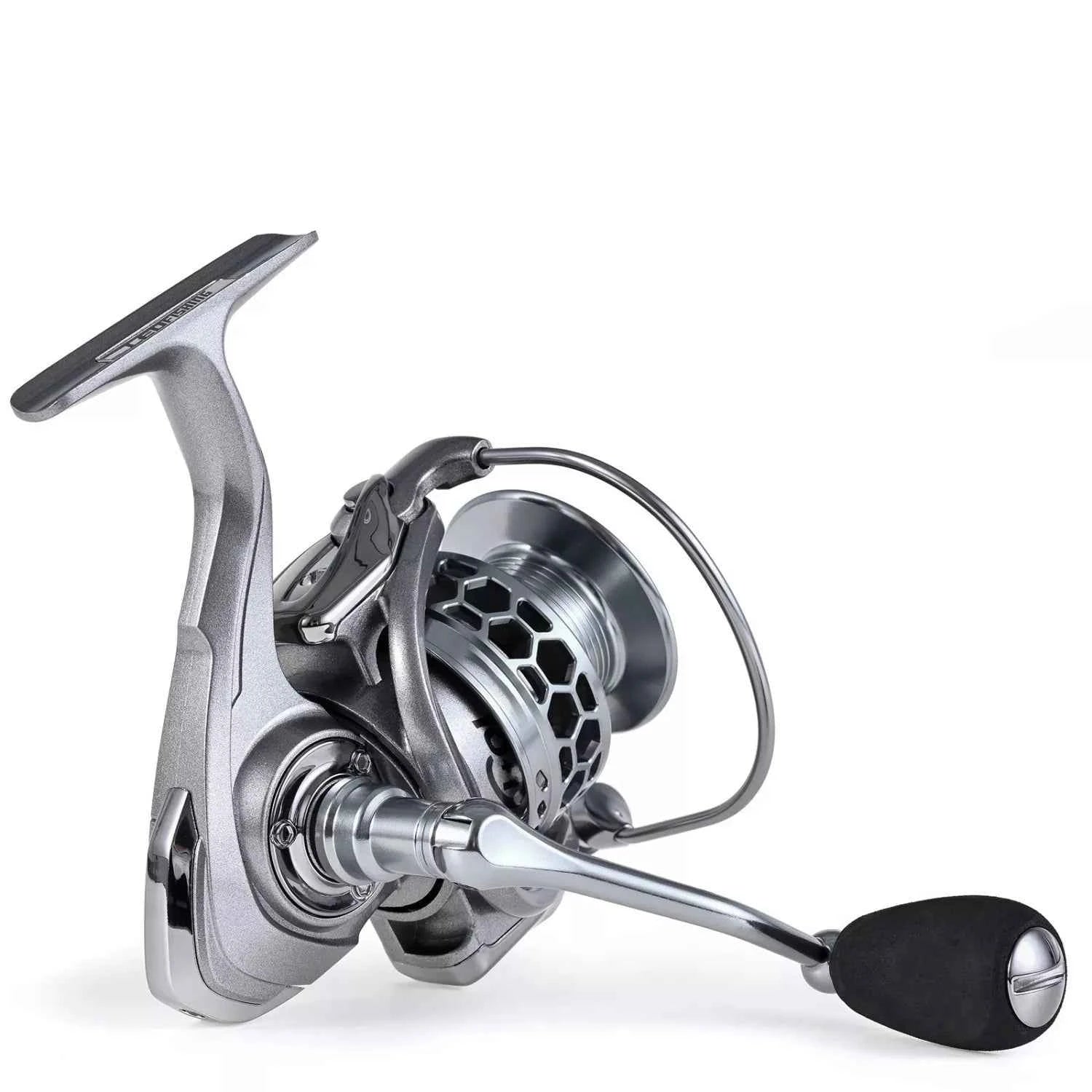 Durable Aluminum Spool Fishing Spin Reel with Front & Rear Drag for Smooth Angling