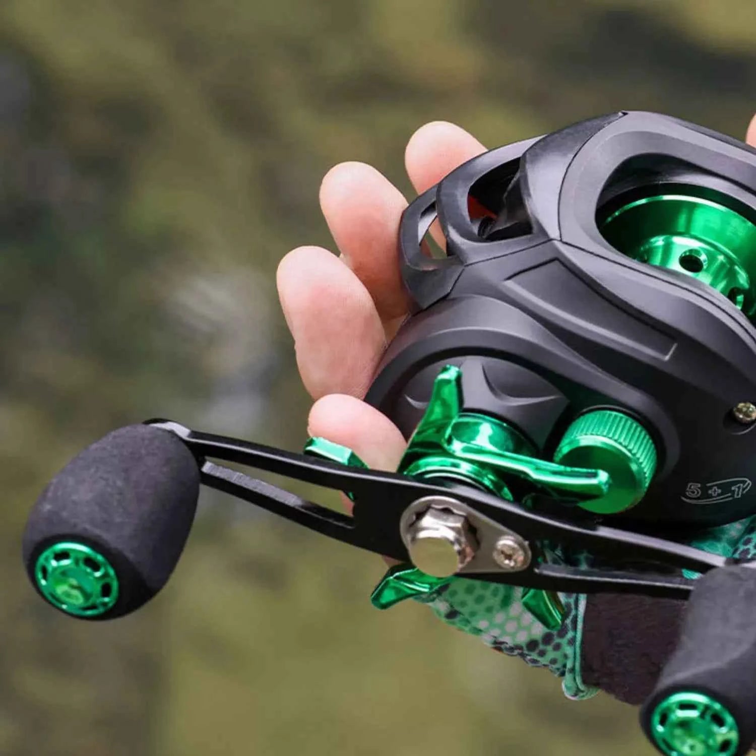 High-Speed 7.2:1 Magnetic Brake Anti-Tangle Baitcaster Reel for Freshwater & Saltwater Fishing