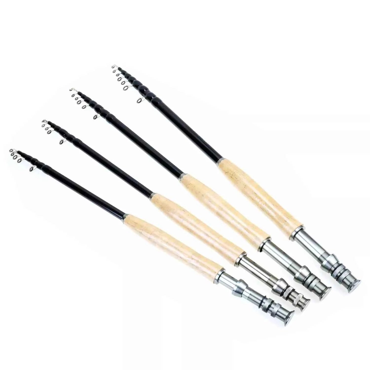 Premium Carbon Fishing Rod Folding - Fast Action Fishing Fly Rods for Outdoor Angling | Suitable for Perch, Pike & Travel - REeffun