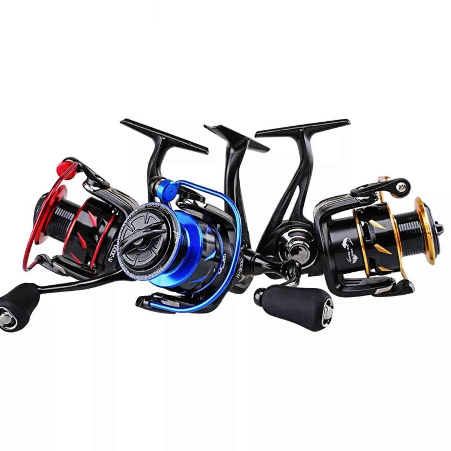 Durable Open Face Fishing Reel - High-Performance Reel Fishing for Saltwater & Freshwater Angling - REeffun