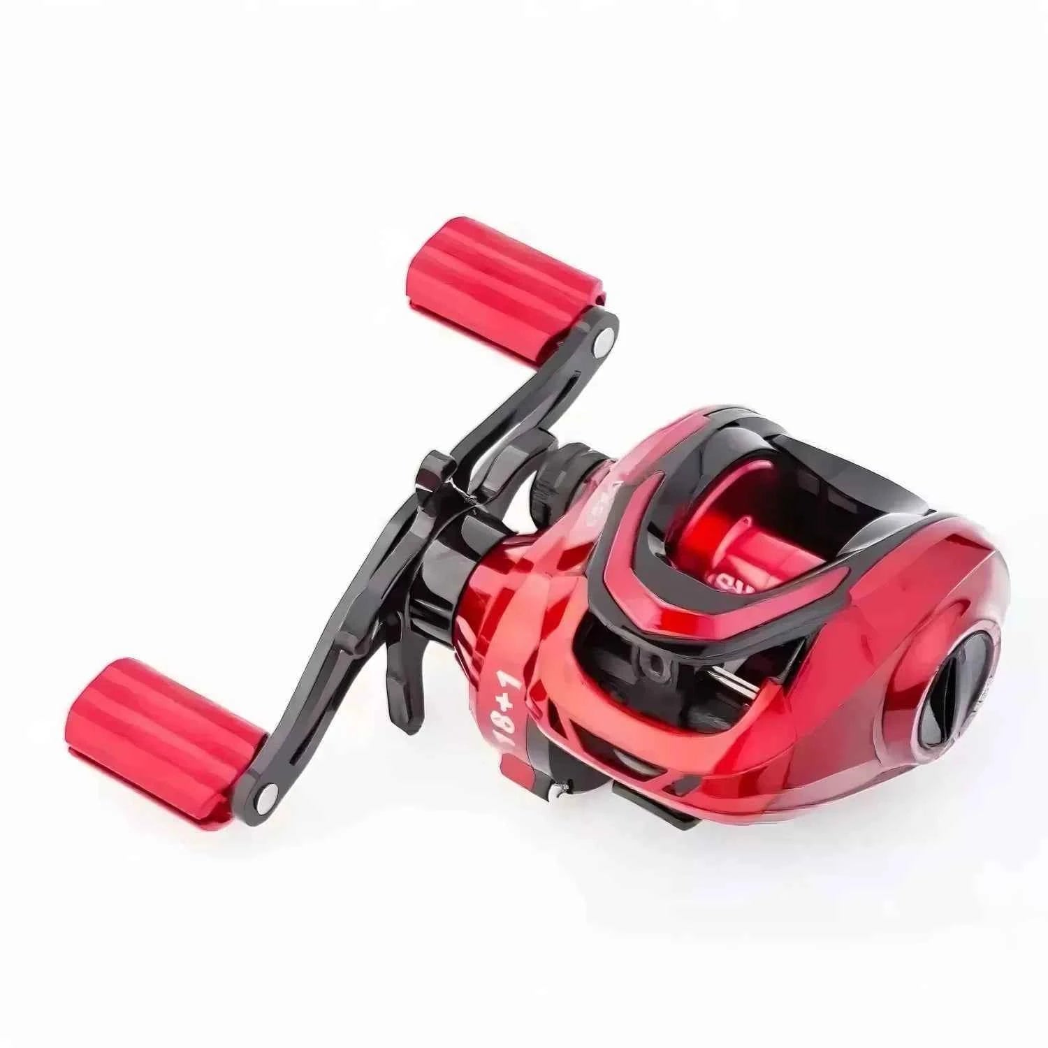 Dual Brake Baitcast Reel - Salt Water Fishing Reel with Anti-Backlash, Lightweight Metal Body for Fresh & Saltwater Angling - REeffun