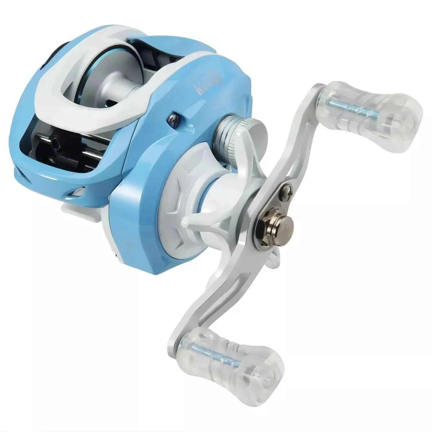 Micro Jigging Baitcasting Reel - Lightweight Hand Fishing Reel with Shallow Spool & 7.1:1 Gear Ratio - REeffun