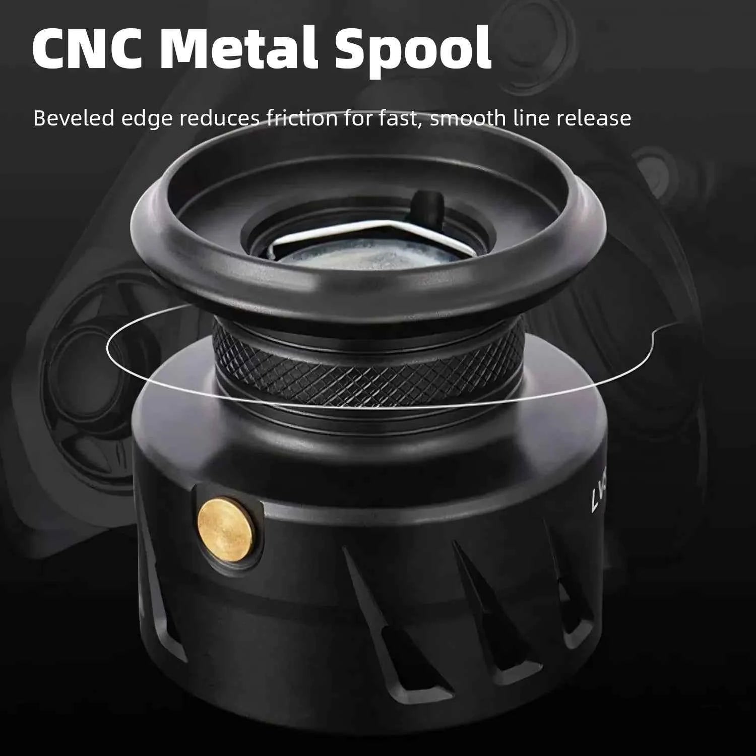 Lightweight Carbon Fiber Arm Spinning Fishing Reel - Smooth Casting for Surf & Pan-Water Angling