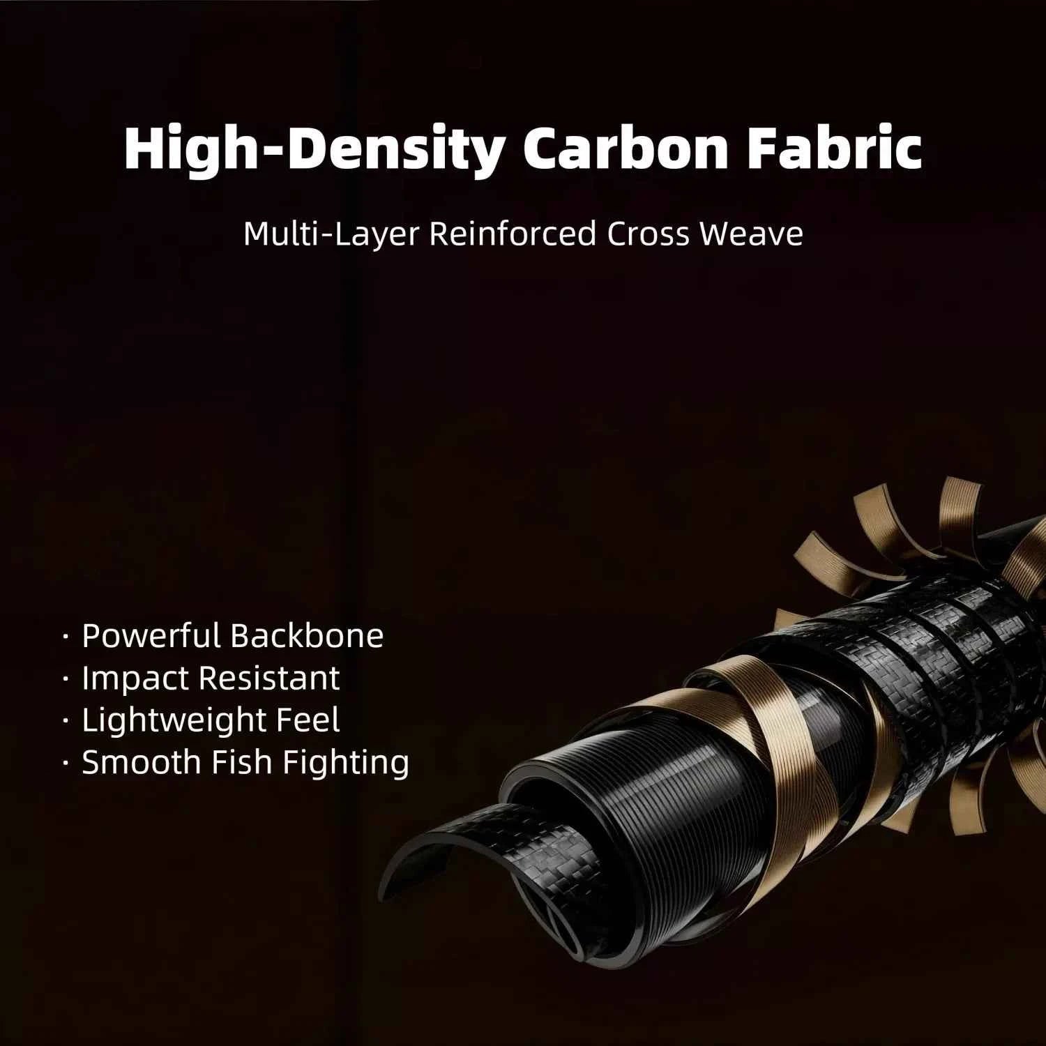 High-Carbon M Moderate-Fast Action Fishing Rods – Baitcaster & Spinning Options for Versatile Angling