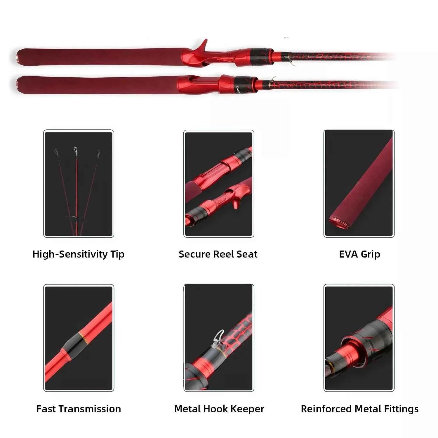 High-Carbon Portable Telescoping Rod and Reel Combo – Spinning Fishing Rods and Reels for Surf, Boat & All-Water Angling