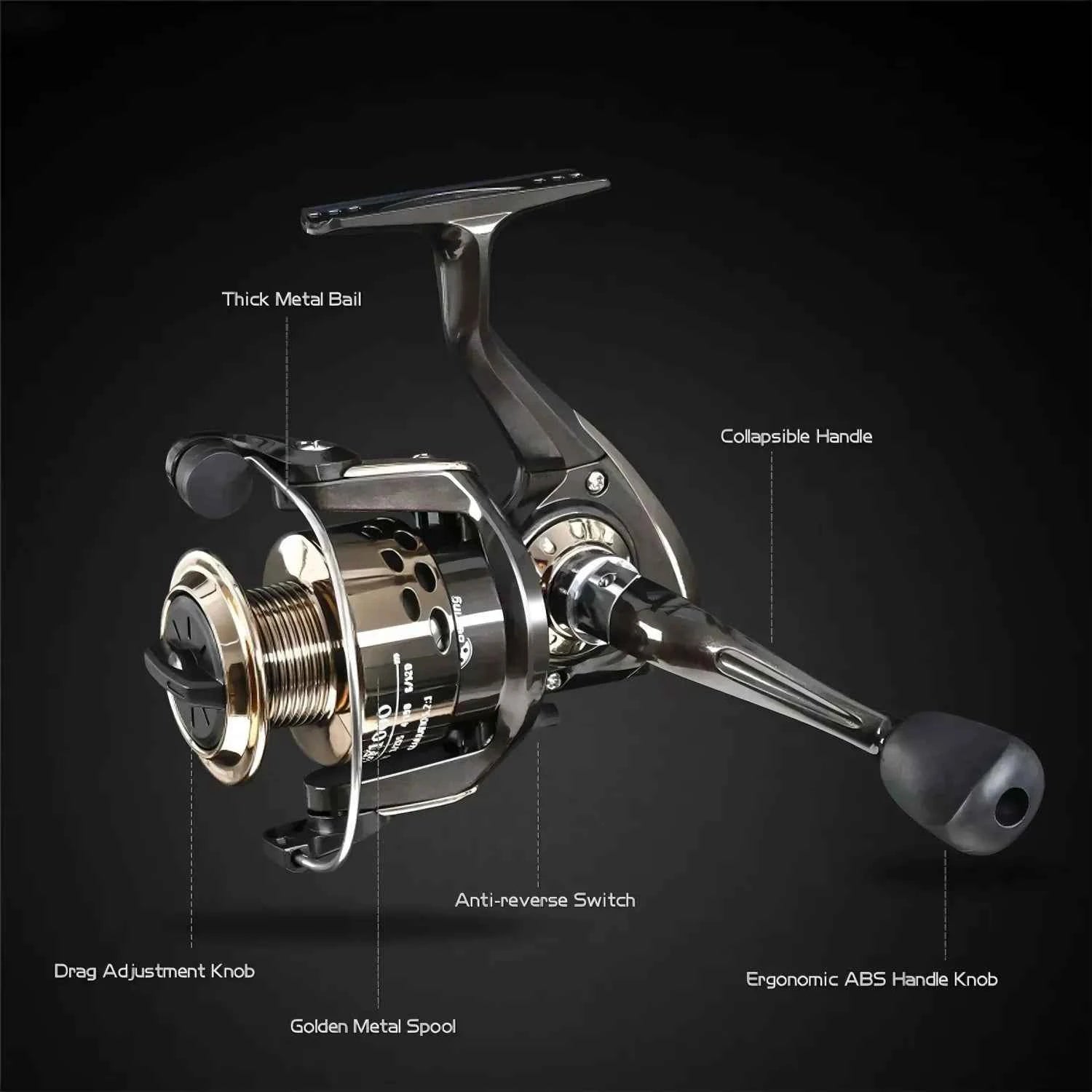 Sturdy Spinning Reels - Premium Reel Fishing Gear for Saltwater & Freshwater Angling