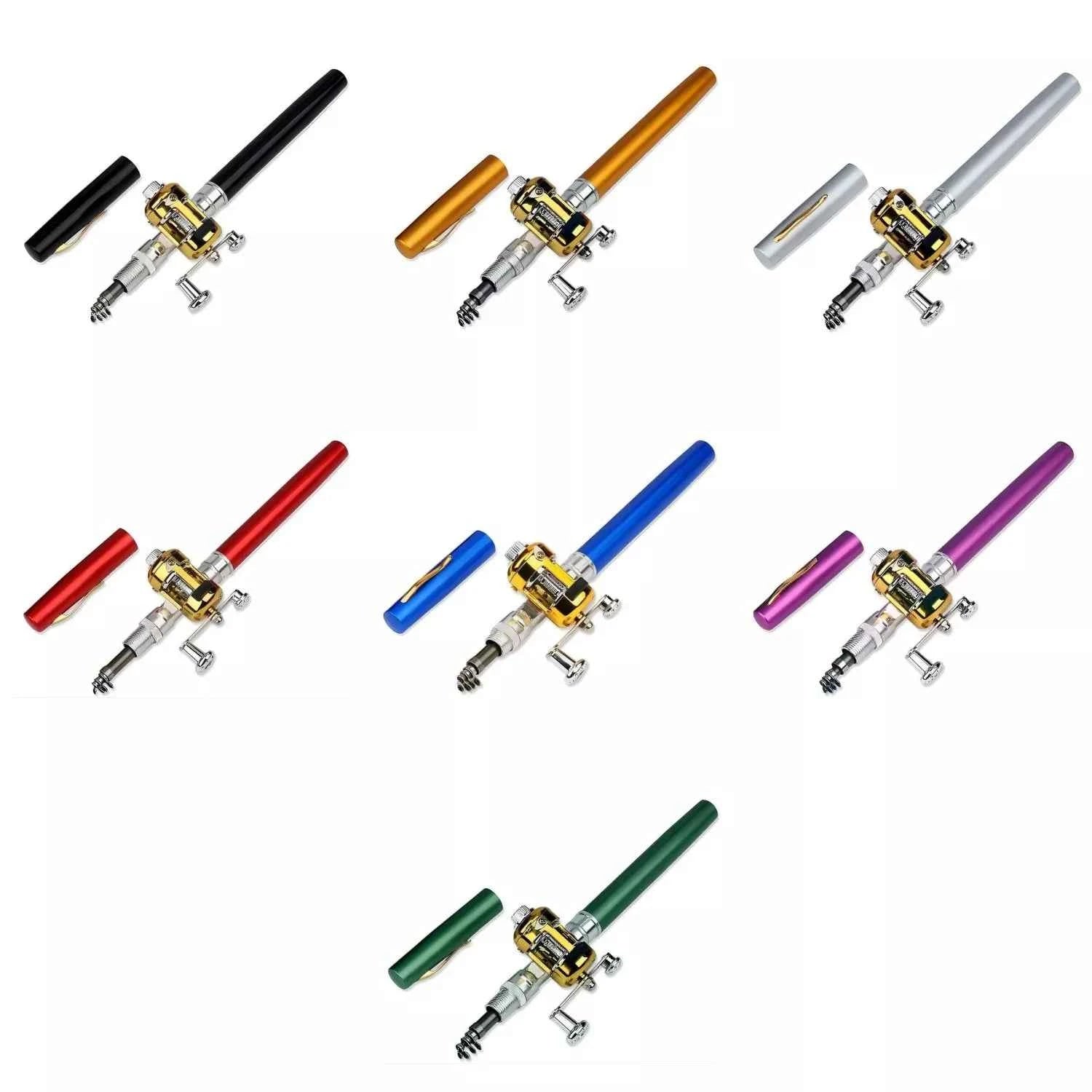 Pen Fishing Rod and Reel Combo - Ultralight Mini Fishing Rod and Reel for Compact Angling Trips