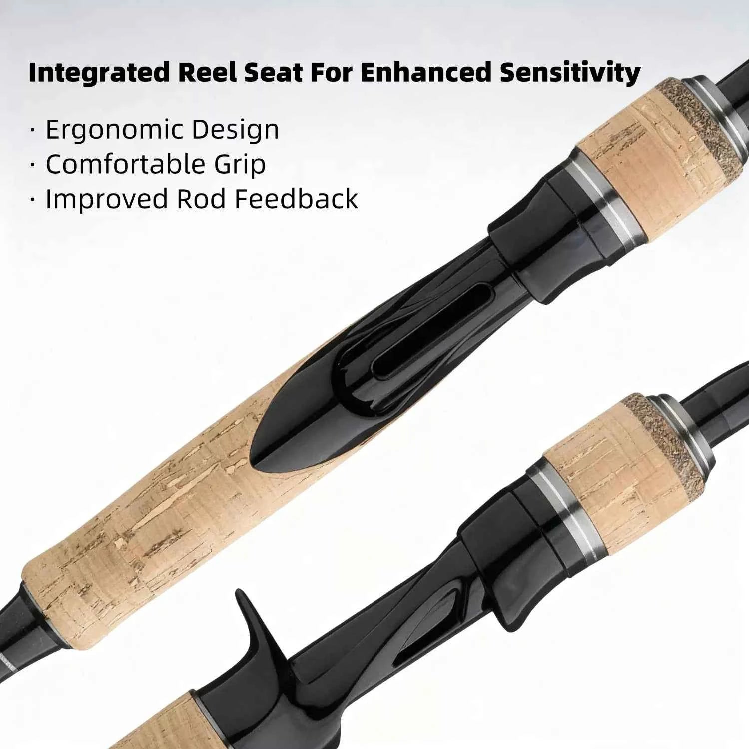 High-Carbon M Moderate-Fast Action Fishing Rods – Baitcaster & Spinning Options for Versatile Angling