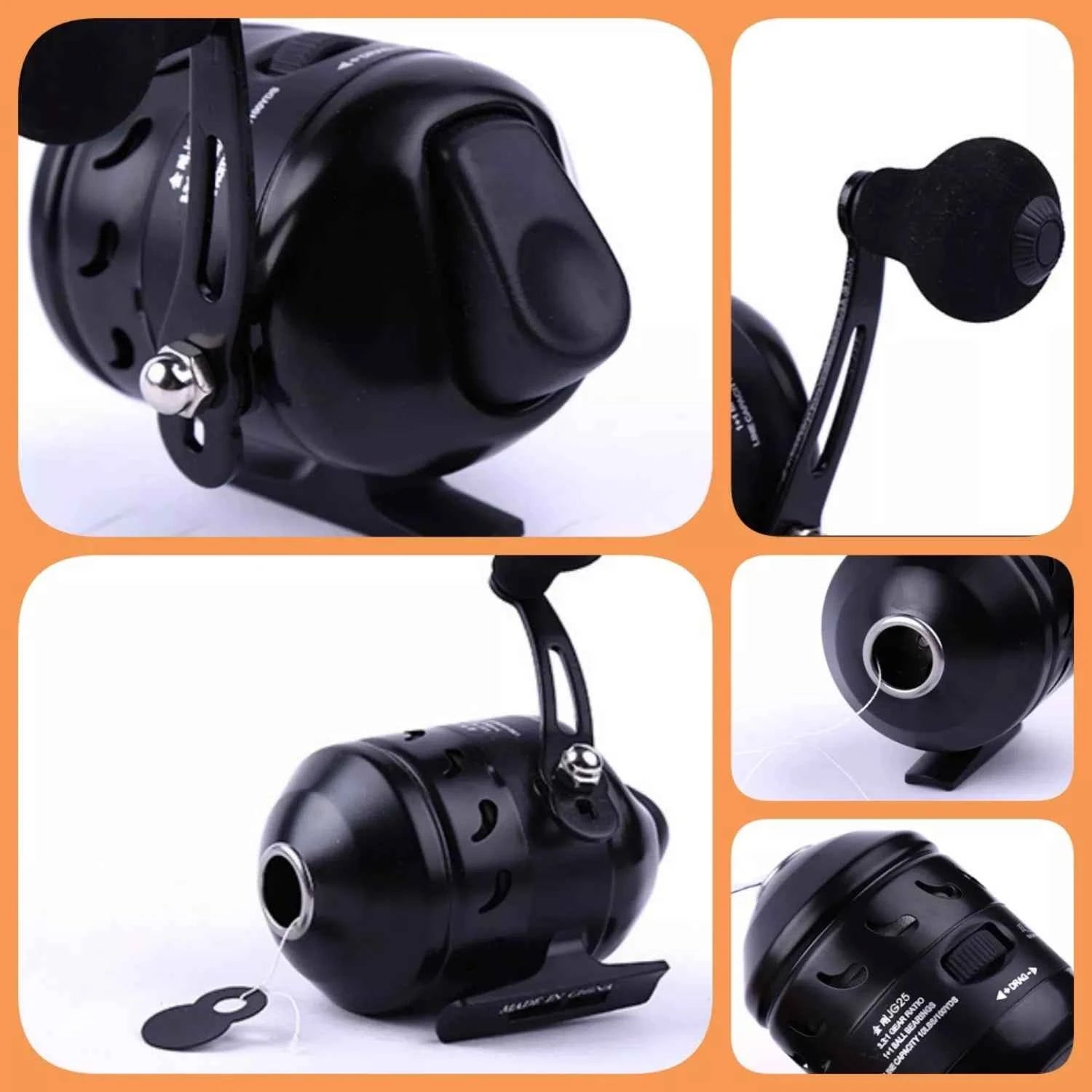Alloy Spincast Reel with Smooth Line Output – Ergonomic Design for Outdoor Fishing