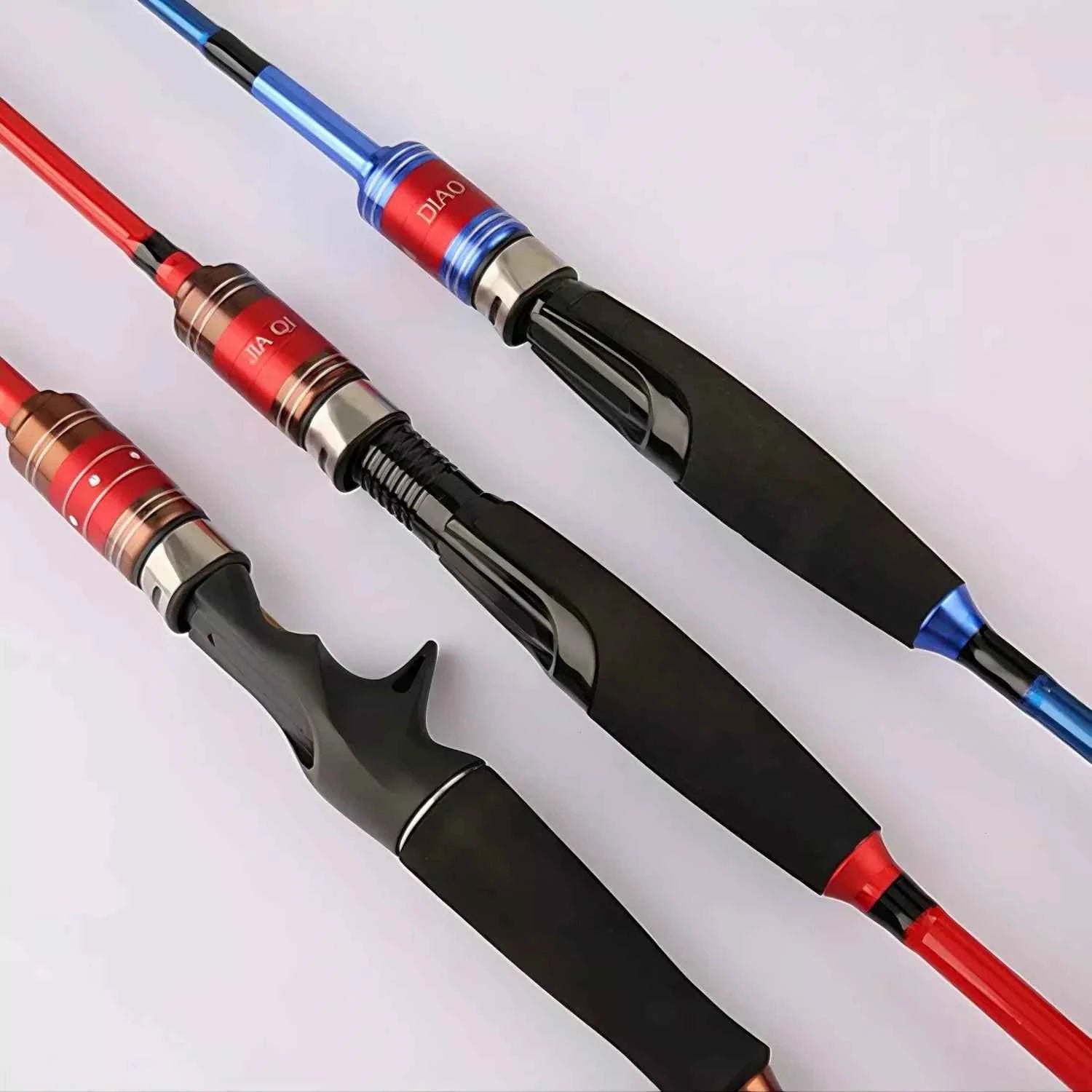 Carbon Fiber Spin Fishing Rod & Baitcasting Fishing Rod – Sea Fishing Rod for Surfcaster with Red (Fishing Rods Red) & Gold (Gold Fishing Rod) Options