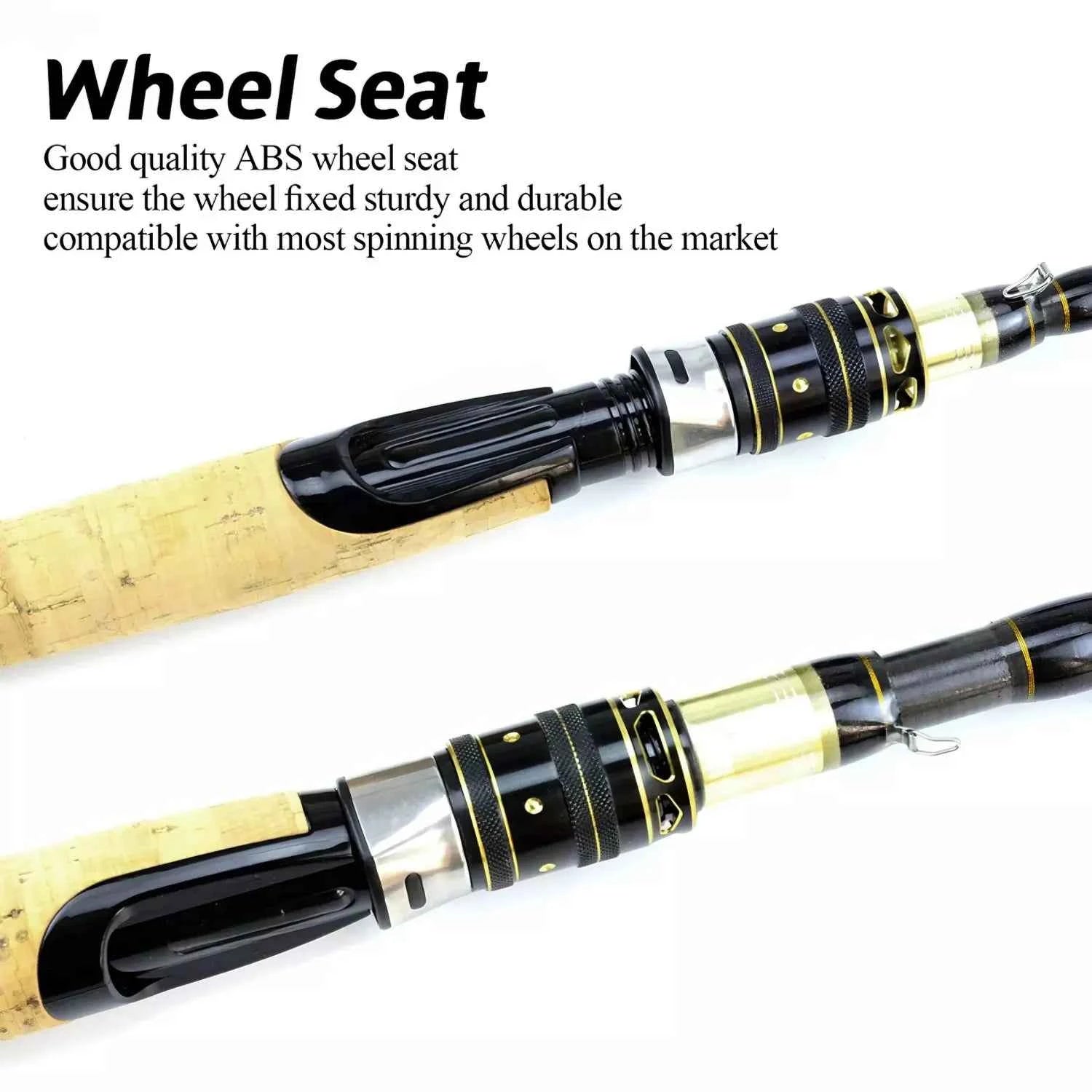Telescopic High End Fishing Rod - Portable Fishing Pocket Rod for Spin Fishing, Deep Sea & Freshwater Fish Casting