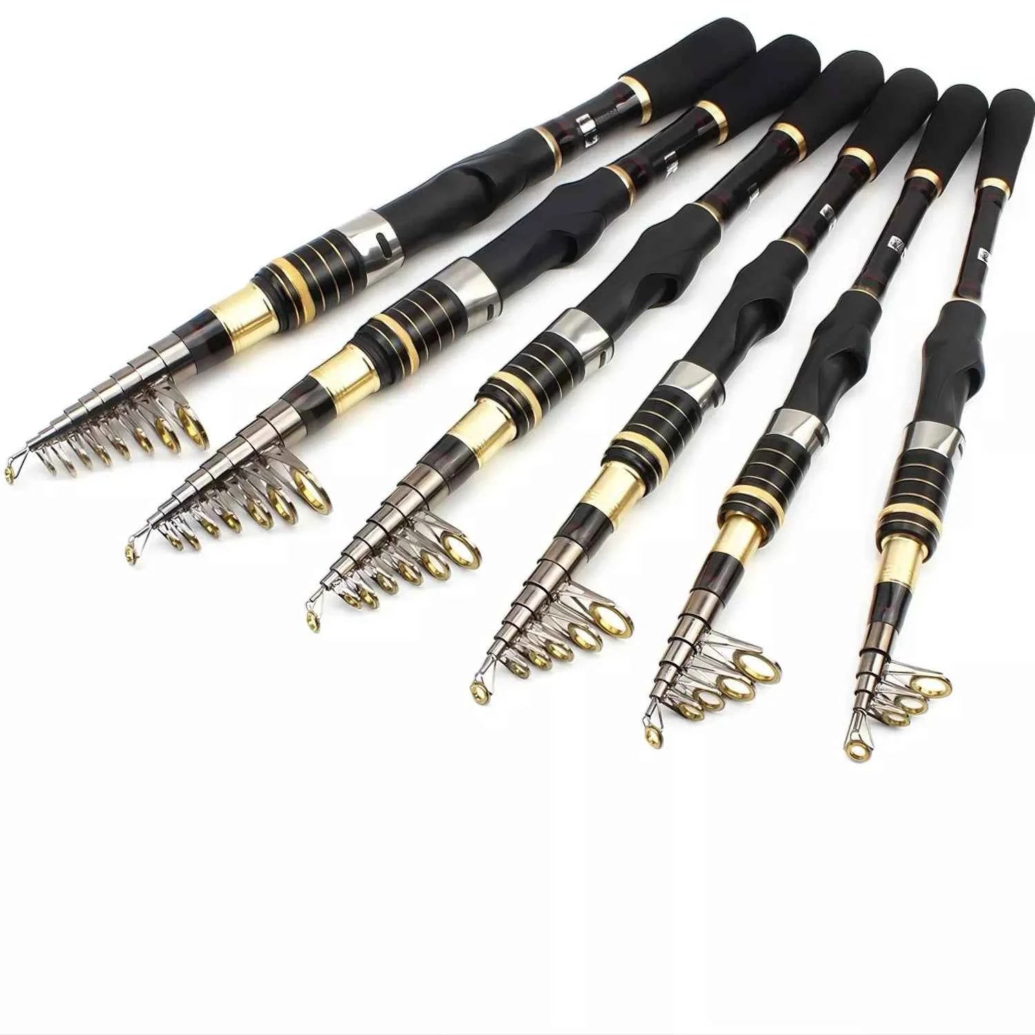 Premium Carbon Telescopic Fishing Rod and Reel Combo | Ultralight Fishing Rod and Reel Combo, Spinning Combo Rod Reel for Freshwater & Saltwater Fishing