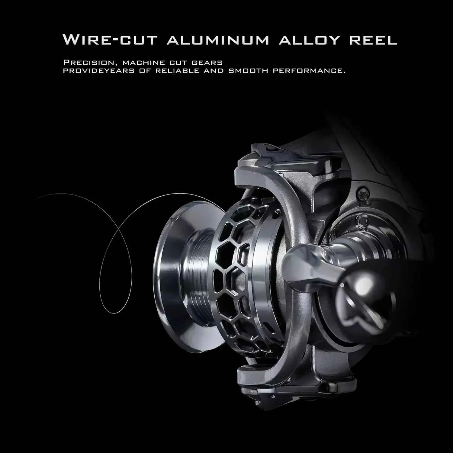 Durable Aluminum Spool Fishing Spin Reel with Front & Rear Drag for Smooth Angling