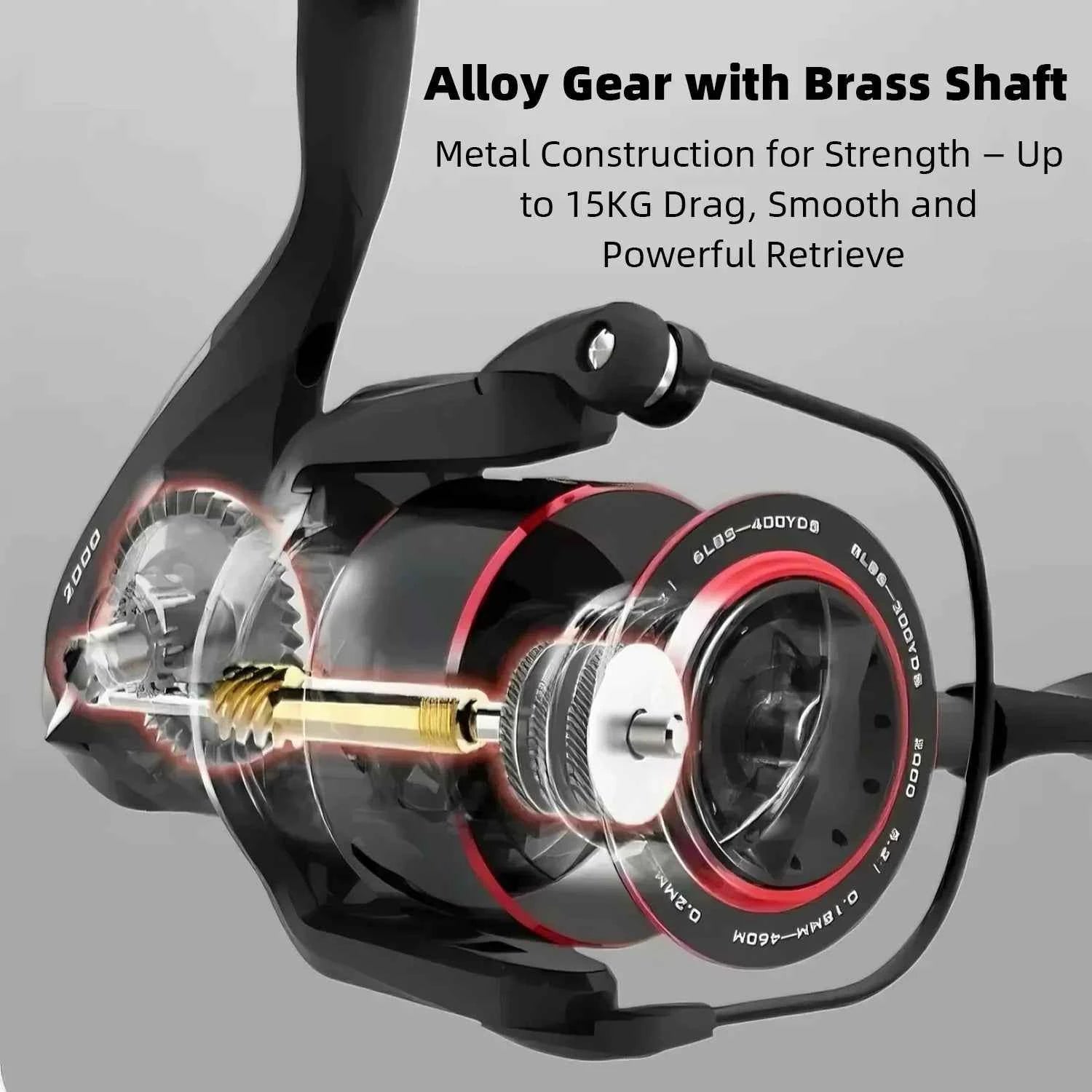 Premium Spinning Fishing Reel - High-Performance Fishing Reel for Freshwater Fishing Adventures