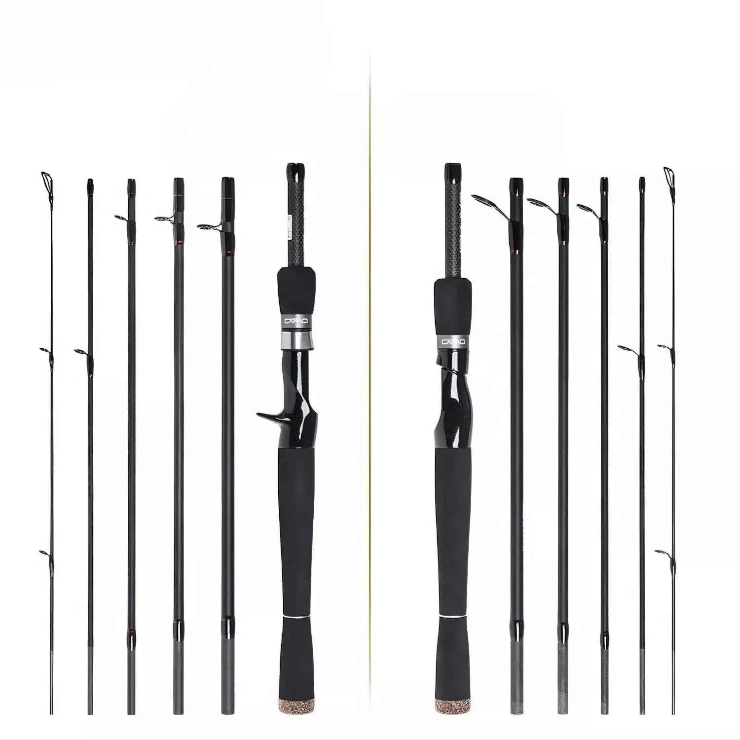 Multi-Piece Carbon Fiber Fishing Rod – Fishing Rod Spinning & Baitcast Fishing Rod (2.1M/2.4M/2.7M) for Fishing Rods Ocean & Freshwater Angling