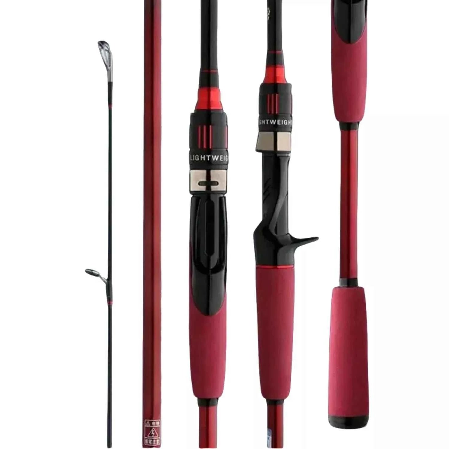 High Carbon Casting Fishing Combo Rod Reel - Baitcaster/Spin Reel for Freshwater & Saltwater