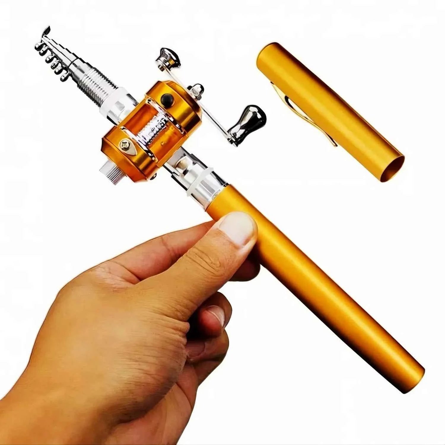 Pen Fishing Rod and Reel Combo - Ultralight Mini Fishing Rod and Reel for Compact Angling Trips