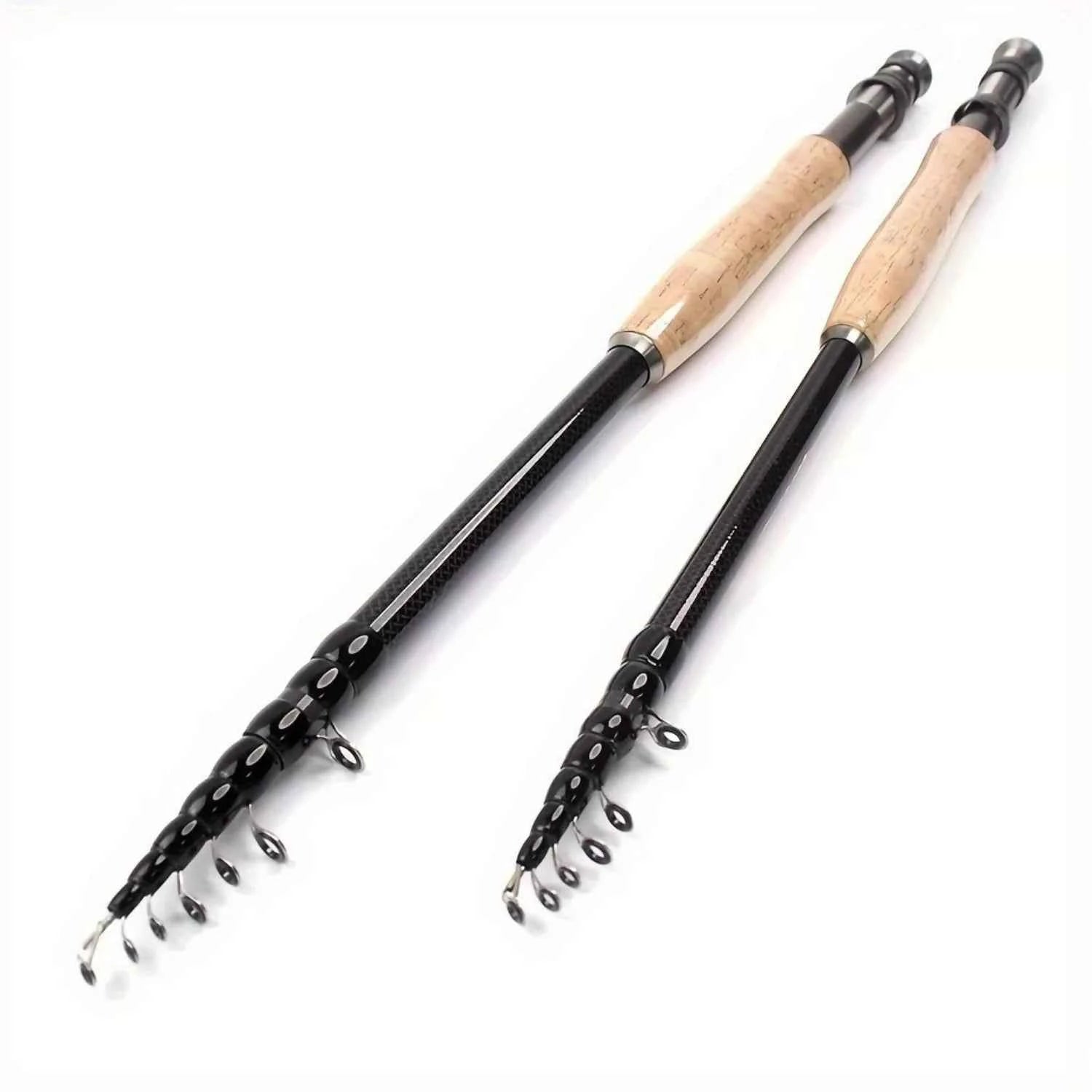 Premium Carbon Fishing Rod Folding - Fast Action Fishing Fly Rods for Outdoor Angling | Suitable for Perch, Pike & Travel
