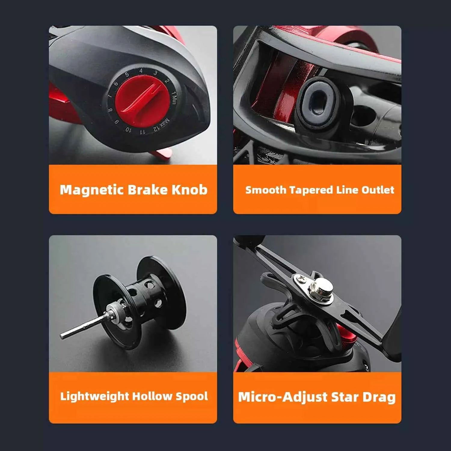 Carbon Fiber Fishing Rods Reels Combos - Spinning Rod Reel Combo & Rod & Reel Combo Baitcaster for Freshwater & Saltwater Angling