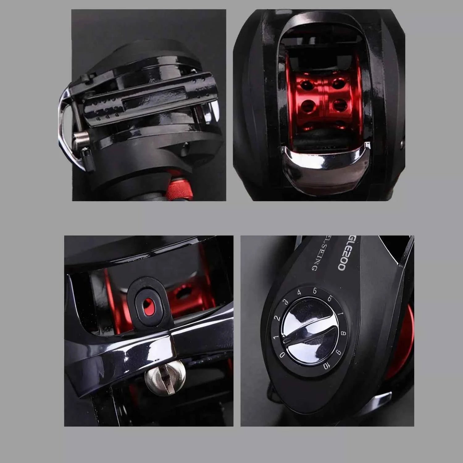 Carbon Fiber Fishing Rods and Reel Combo - Spinning/Baitcasting Options for Saltwater Boat Fishing