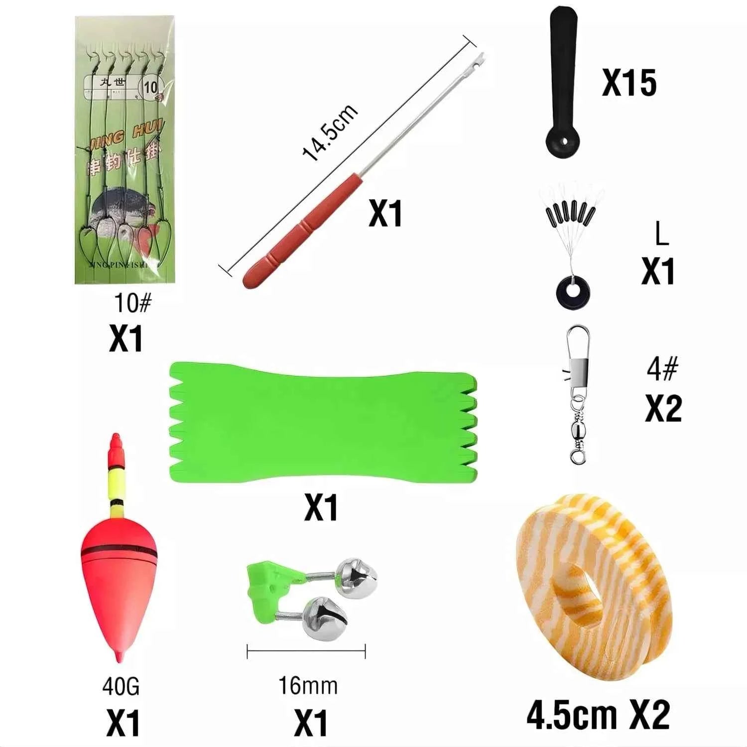 1.8m Collapsible Rod and Reel Combo - Lightweight Combo Reel Rod for Saltwater & Freshwater Fishing