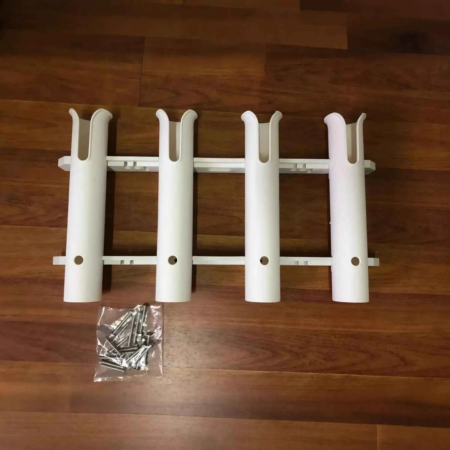 4-Tube Detachable Plastic Fishing Rod Holder - UV-Resistant & Durable for Versatile Angling