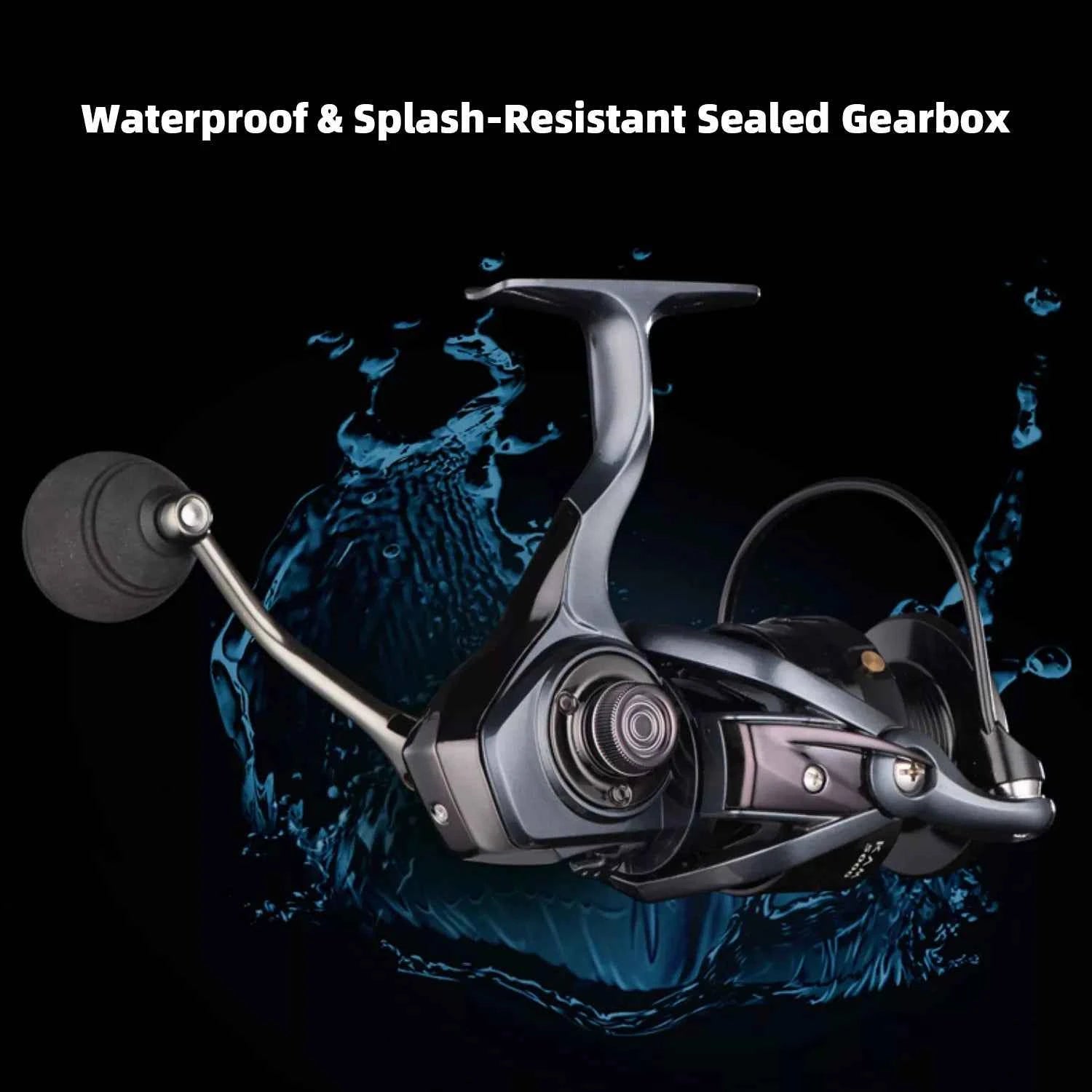 High-Speed Spin Reel with Shallow Spool – Smooth Retrieval for Saltwater & Freshwater Fishing, Ideal for Long Casting