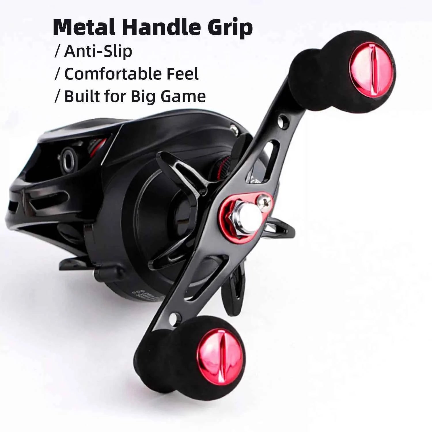 Magnetic Brake Baitcasting Reel - 18+1 Bearings Metal Spool Anti-Bird’s Nest for Long Casting | Hand Reel Fishing Compatible