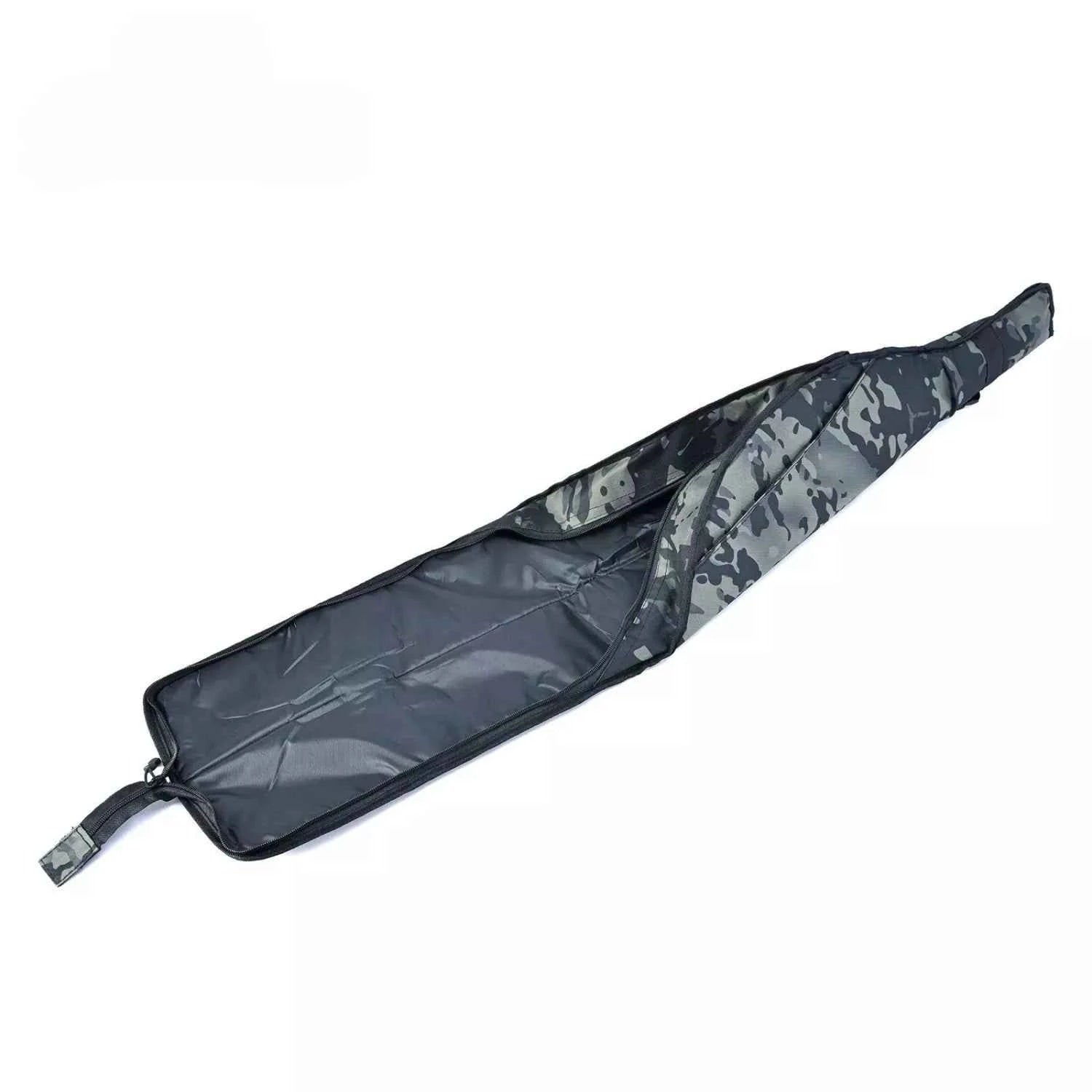 Foldable Camouflage Fishing Rod Bag - Durable Polyester Rod Bags for Fishing with Shoulder/Hand Carry for Outdoor Use