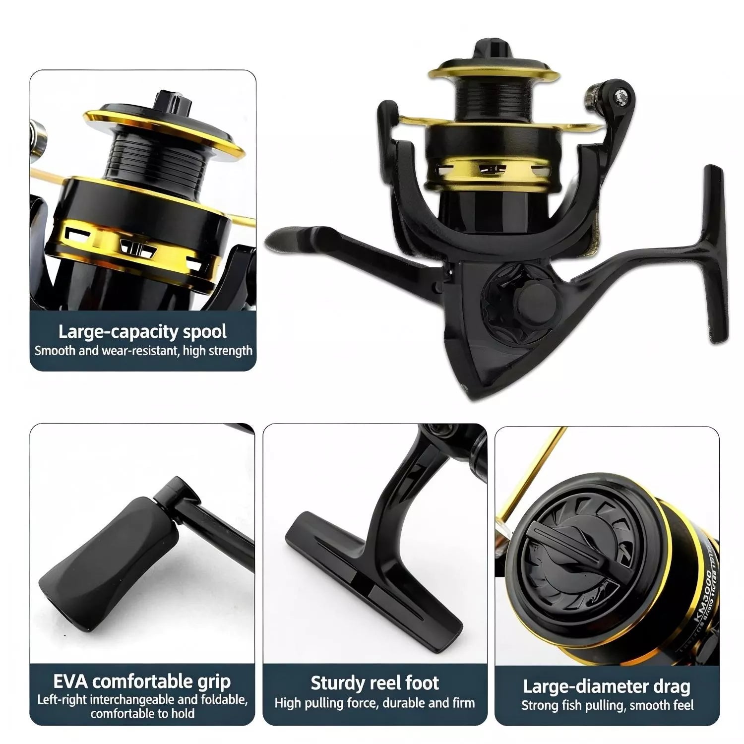 Portable High-Carbon telescopic fishing rod reel combo for Saltwater and Freshwater Adventures