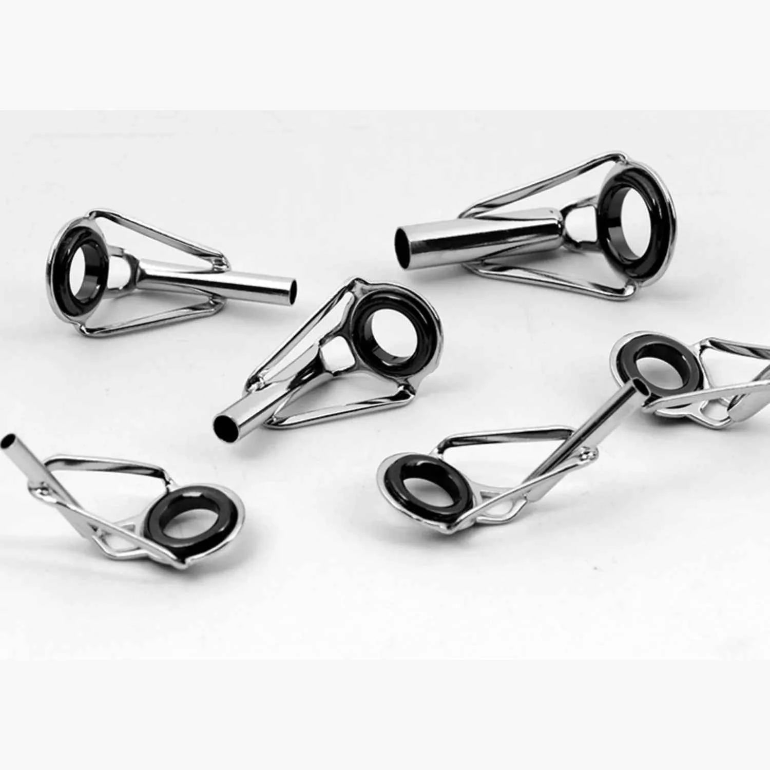 Ceramic & Stainless Steel Fishing Rod Guides Set with Glue – Anti-Tangle for Smooth Angling