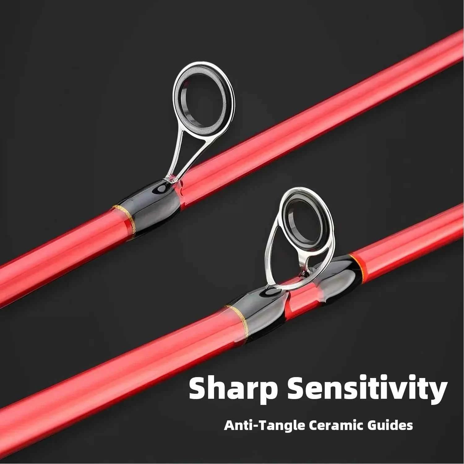 High-Carbon Portable Telescoping Rod and Reel Combo – Spinning Fishing Rods and Reels for Surf, Boat & All-Water Angling