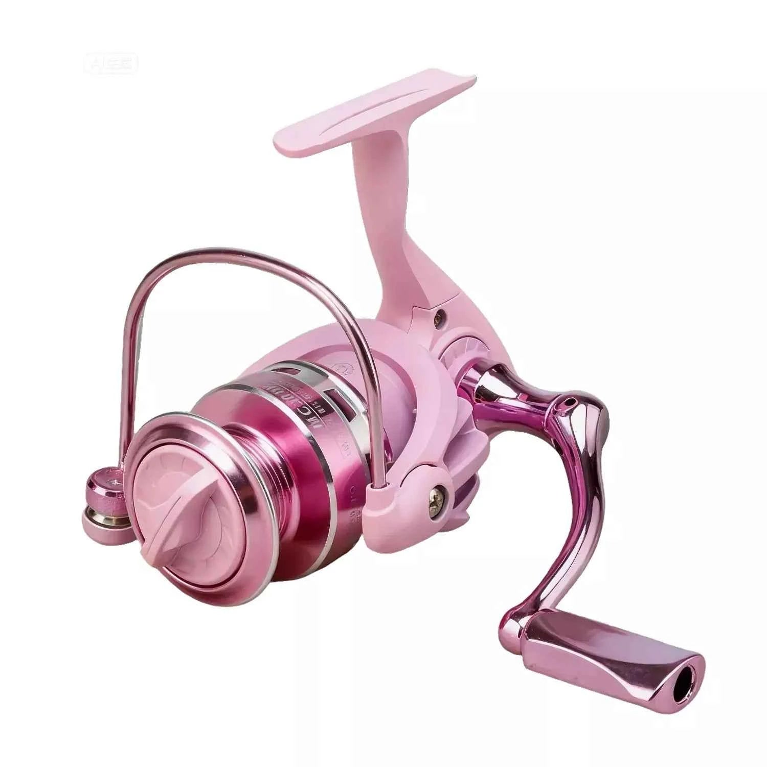 Pink Fishing Rod and Reel Combo - UL Light Carbon Lure Rod for Saltwater & Freshwater Micro Jigging (1.5m-1.98m)