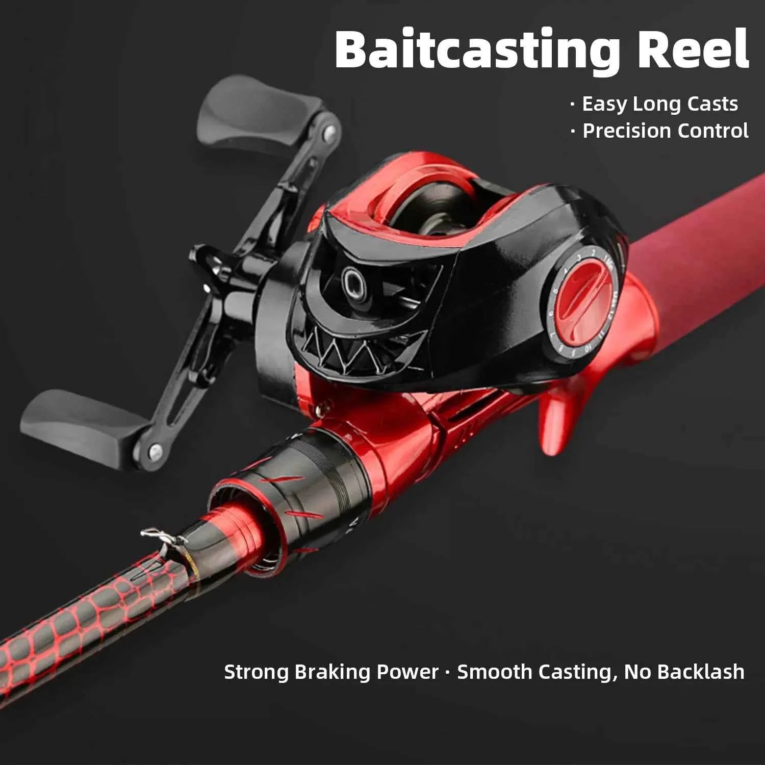 High-Carbon Portable Telescoping Rod and Reel Combo – Spinning Fishing Rods and Reels for Surf, Boat & All-Water Angling