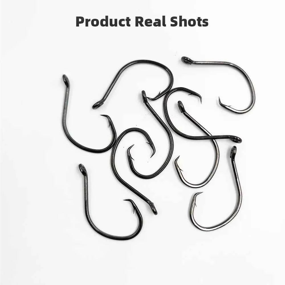 Demon Circle Hooks - High Carbon Steel Shark Fishing Hooks for Saltwater Big Game (Sizes 1#–5/0#)