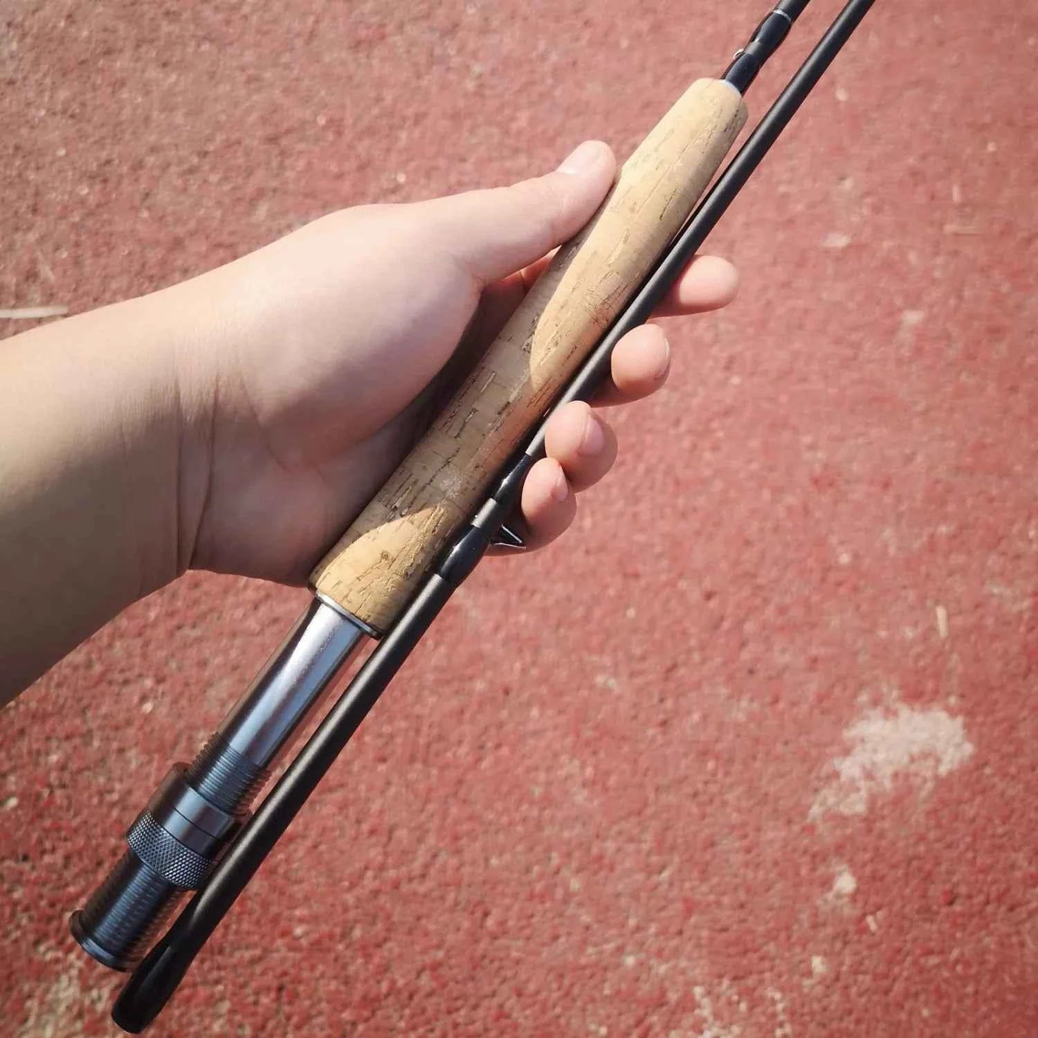 Ultra-Light 4-Piece Carbon Fly Fish Rod - Portable Cork Fishing Rod for Freshwater & Coastal Angling | Premium Fishing Rods Rod