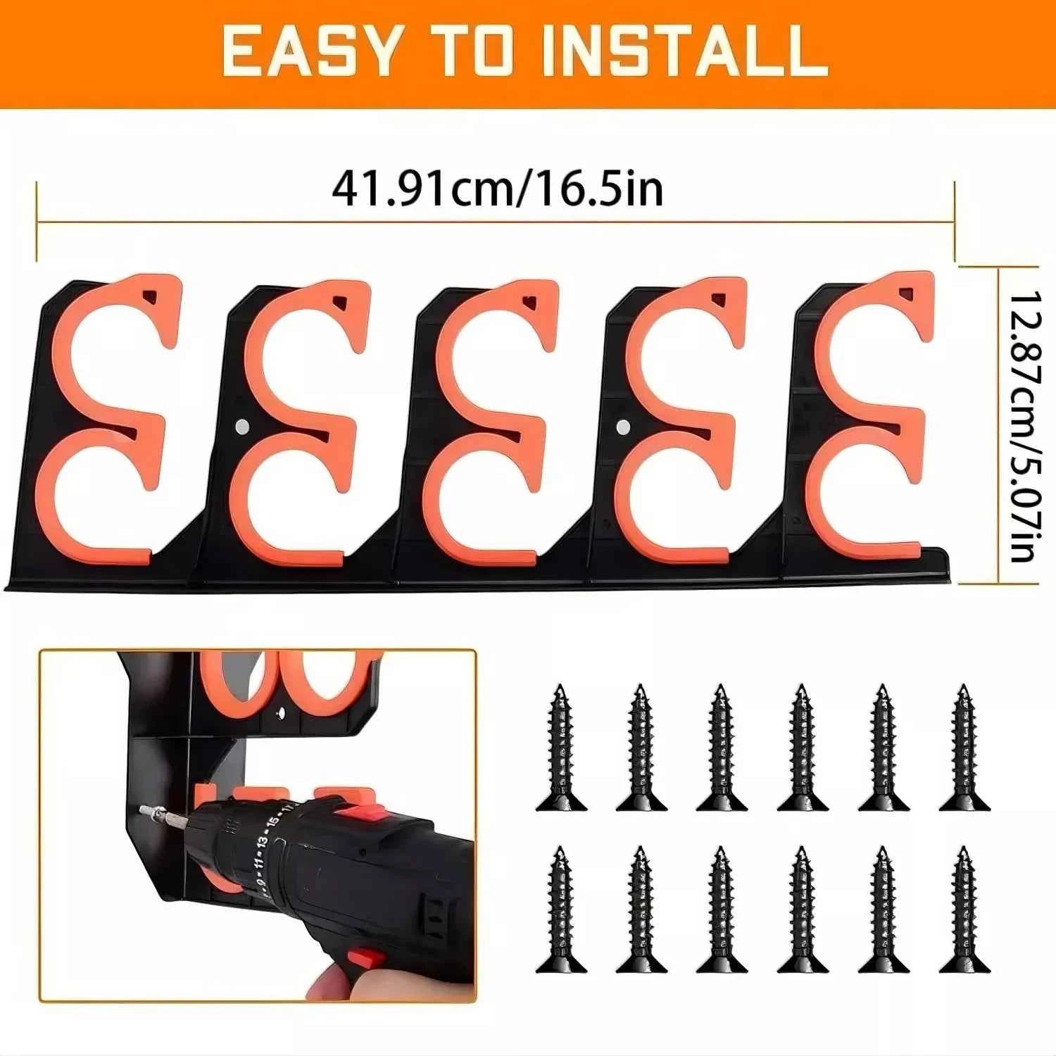 Durable ABS Fishing Rod Rack Garage - Wall Mount Fishing Rod Rack for Spinning & Saltwater Rods