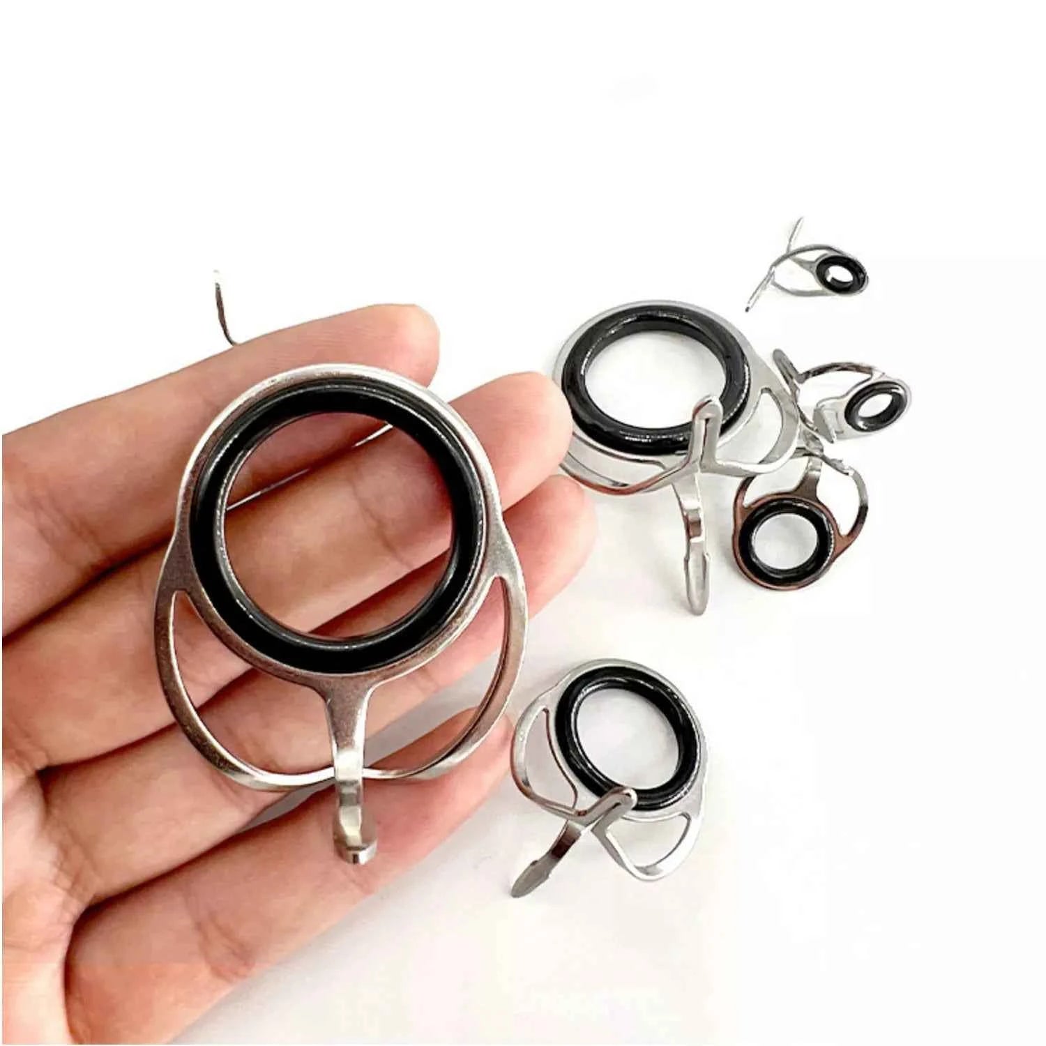 Anti-Tangle Double-Leg Fishing Rod Line Guide - Durable Metal Wire Guide for Rod DIY & Repair