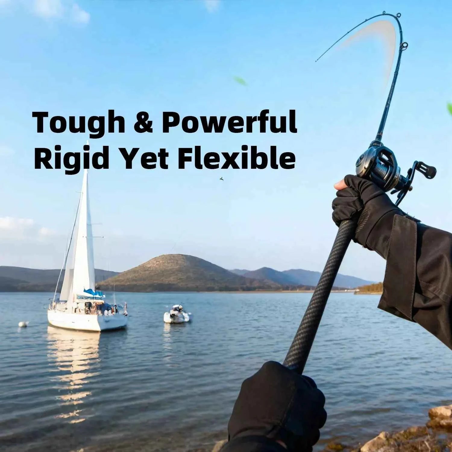 High-Carbon Heavy Duty Fish Rods - Spinning & Bait Caster Fishing Rods for Multi-Water Angling