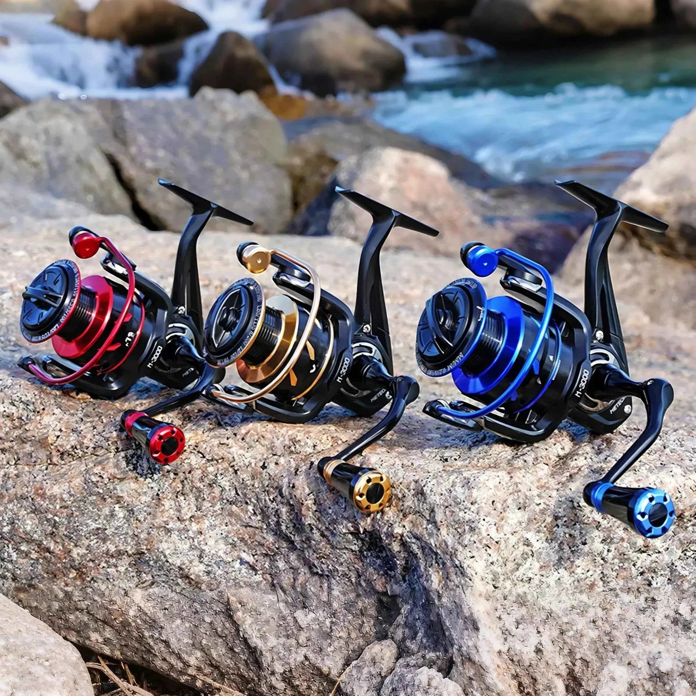 Durable Open Face Fishing Reel - High-Performance Reel Fishing for Saltwater & Freshwater Angling