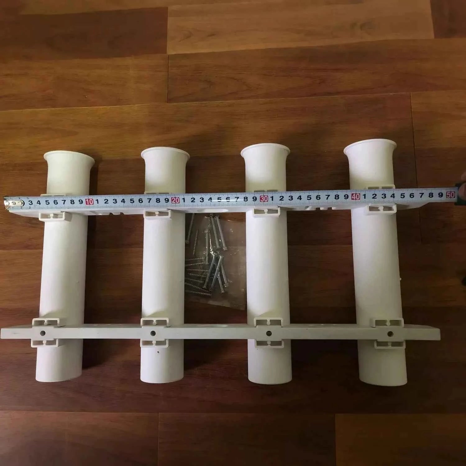 4-Tube Detachable Plastic Fishing Rod Holder - UV-Resistant & Durable for Versatile Angling