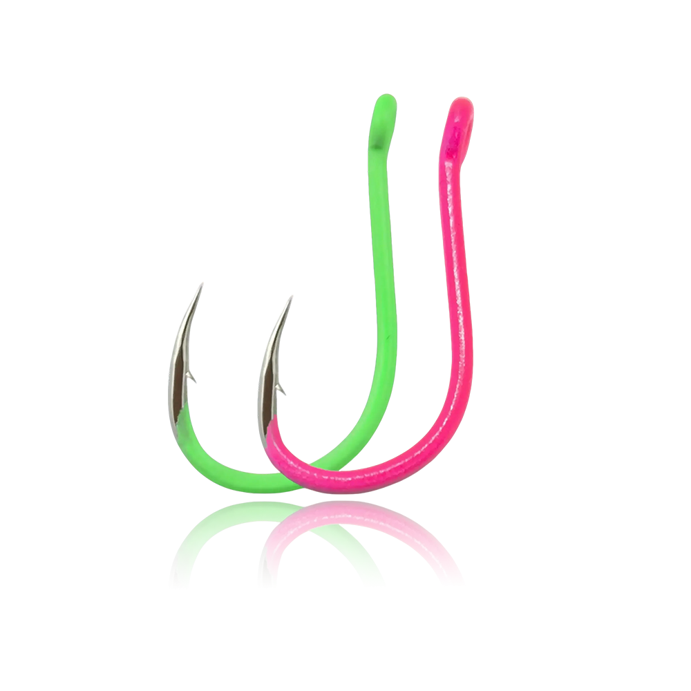 Glow-in-the-Dark Fishing Hooks - High Carbon Steel Sharp Deep Water Hooks (#3–#12)