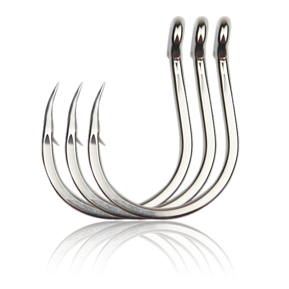 Jigging Hooks | High Carbon Steel Wide Gap Circle Fishing Hooks for Big Game - REeffun