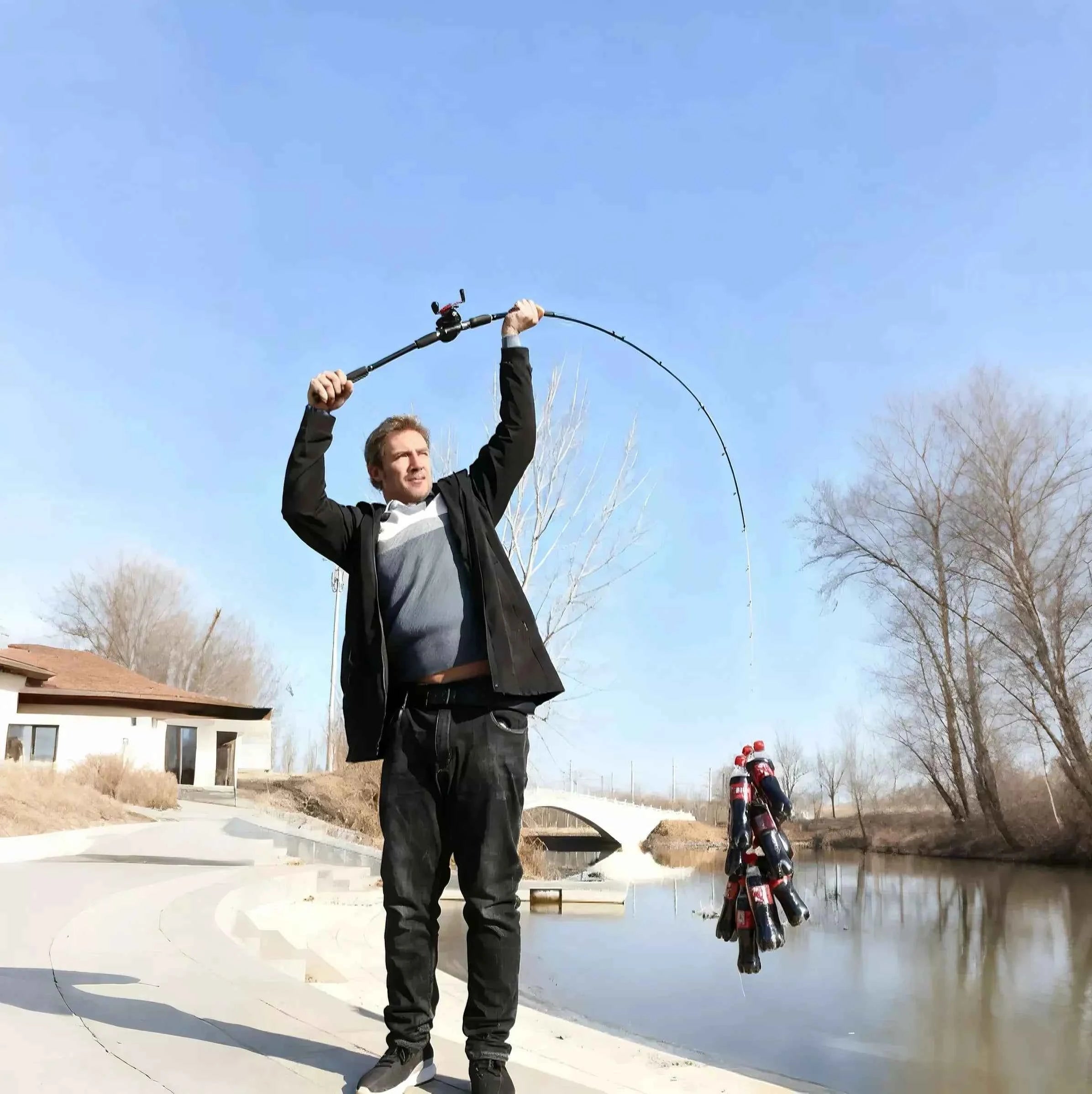 Carbon Fiber Fishing Rods and Reel Combo - Spinning/Baitcasting Options for Saltwater Boat Fishing