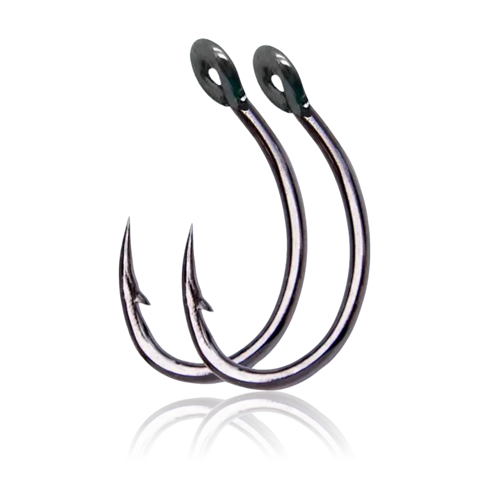 High-Carbon Steel Micro Barb Hooks – Wide Gap Single Hook Fishing Tackle