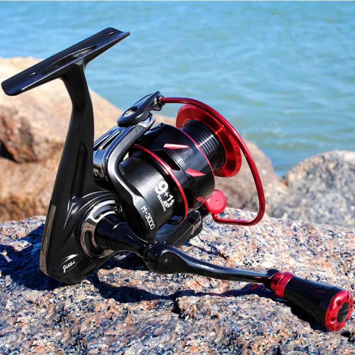 Durable Open Face Fishing Reel - High-Performance Reel Fishing for Saltwater & Freshwater Angling